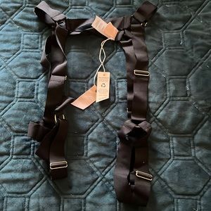 Black garter belt/harness